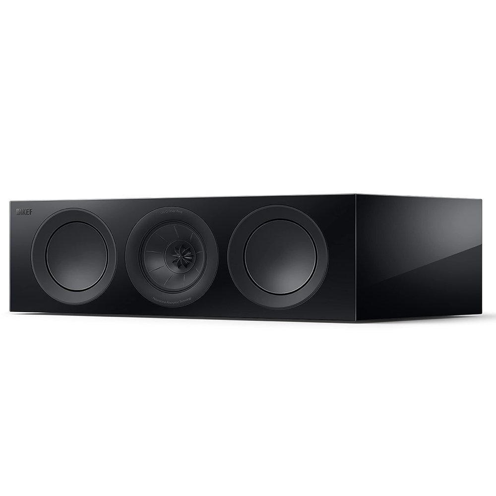 KEF R2 Meta Compact 3 Way Center Channel Speaker (Gloss Black)