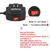 OBD2 Power Cable for Dash Camera 24 Hours Surveillance/Acc Mode with Switch Button, OBDII Charger Cable 12-26V to 5V 2.5A (Micro Curved Left Port)(1) view 2
