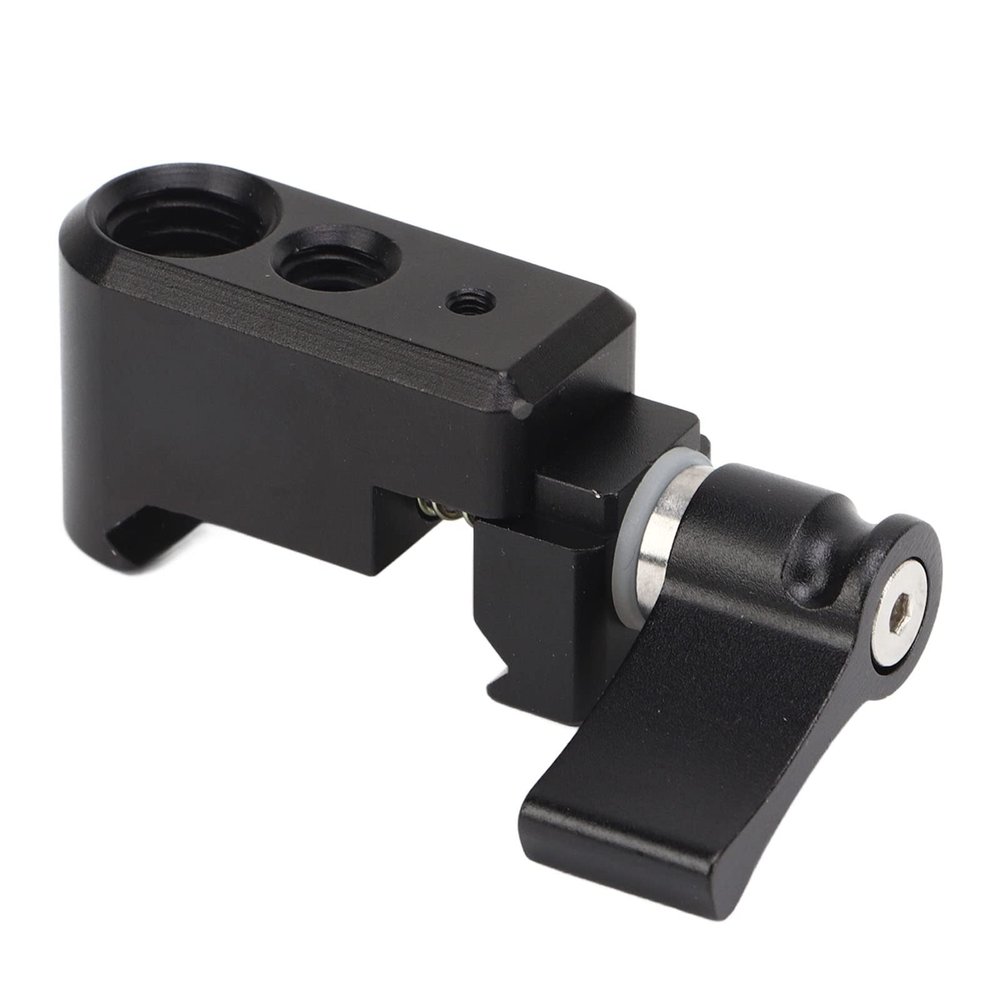 for Clamp to Rosette Mount Adapter for Rail Clamp Aluminum Alloy Camera Cage Extension Quick Release Clamp with 1/4 Inch 3/8 Inch Screw Hole for Vlog