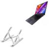 BoxWave Stand and Mount Compatible with ASUS ProArt StudioBook 16 (H5600) - Compact QuickSwitch Stand, Portable Multi Angle Viewing Foldable Riser - Metallic Silver view 1