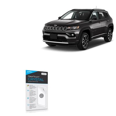 BoxWave Screen Protector Compatible with Jeep 2022 Compass Display (10.1 in) - ClearTouch Crystal (2-Pack), HD Film Skin - Shields from Scratches