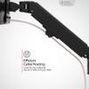 Single Monitor Premium Wall Mount for 17" - 27" Computer Screens - Flexible tilt 75x75-100x100 VESA Monitor Arm - Holds Monitors Up to 15.4Lbs - (ADD-AVWMB) view 2