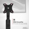 Single Monitor Premium Wall Mount for 17" - 27" Computer Screens - Flexible tilt 75x75-100x100 VESA Monitor Arm - Holds Monitors Up to 15.4Lbs - (ADD-AVWMB) view 3