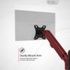 Single Monitor Premium Wall Mount for 17" - 27" Computer Screens - Flexible tilt 75x75-100x100 VESA Monitor Arm - Holds Monitors Up to 15.4Lbs - (ADD-AVWMB) view 4