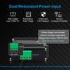 Throncom Industrial Gigabit 4-Port Ethernet Switch - Hardened 10/100/1000Mbps Fiber with 100/1000M Adaptive SFP Slot, Din Rail/Wall Mount, Unmanaged Network, 12-48V DC, 5-Port view 4