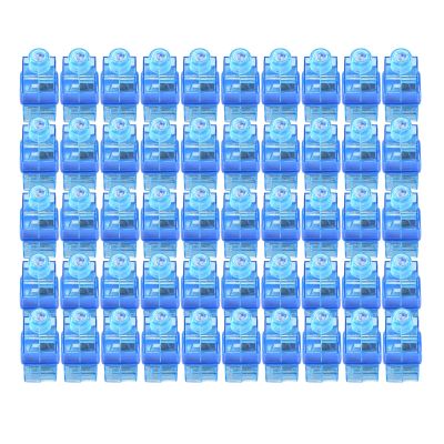 Finger Lights-50Pcs Blue Finger Flashlights for Kids Party Favors Bulk, Light Up LED Finger Light Ring for Valentine's Day Easter Egg Hunt Classroom Prizes Parties Trick or Treating Christmas