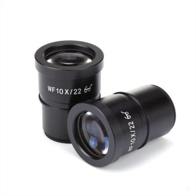 Microscope Accessories Kit 2PCS 10X 20X Stereo Microscope Eyepiece Professional High Eye Point Wide Angle Eyepiece Mounting Size 30.5mm Microscope Slides (Color : WF10X-22mm)