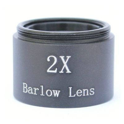 JUIYU Microscope Accessories Kit Telescope Accessories 1.25 Inches Barlow Mirror 2X Eyepiece Extender Microscope Slides
