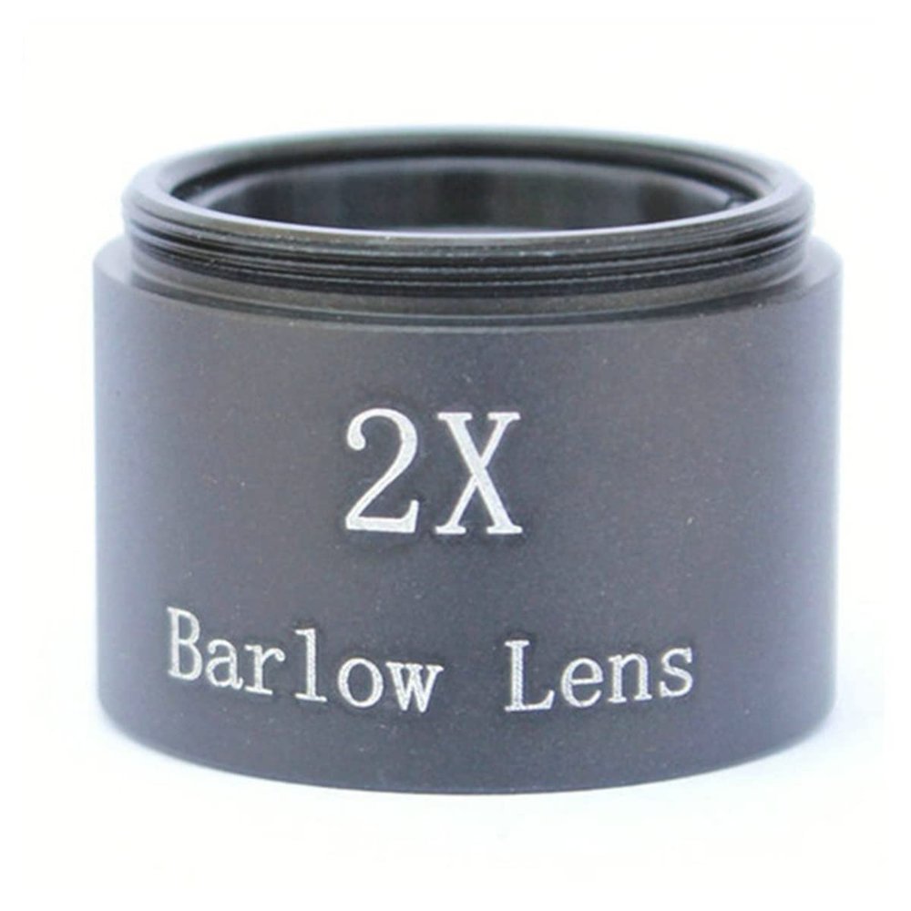 JUIYU Microscope Accessories Kit Telescope Accessories 1.25 Inches Barlow Mirror 2X Eyepiece Extender Microscope Slides