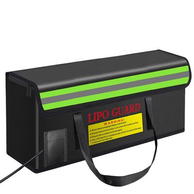 CNDHDOK 19.3"x5.9"x7.1" Ebike Battery Safe Bag Lipo Charging Bag Large Capatity for Ebike Lipo Battery Pack Storage Charging Transport,Home Office Travel Lipo Safe Storage Pouch