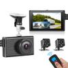 VSYSTO 3-Channel Car Dash Cam WiFi 3.0" Monitor Front 1080P w/HD Separated Side View IPX7 Waterproof IR Night Vision Cameras for Semi Truck Trailer Pickup(Wireless Remote/G-Sensor/Max 256GB Support) view 1