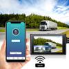 VSYSTO 3-Channel Car Dash Cam WiFi 3.0" Monitor Front 1080P w/HD Separated Side View IPX7 Waterproof IR Night Vision Cameras for Semi Truck Trailer Pickup(Wireless Remote/G-Sensor/Max 256GB Support) view 4