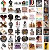 100PCs Black Rights Stickers, Black Girl, Black Lives Matter, Melanin Poppin for Laptop, Hydro Flask, Water Bottle - Vinyl for Kids, Teens, Girls (Black100) view 3