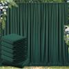 30 ft x 10 ft Wrinkle Free Hunter Green Backdrop Curtain for Parties, Polyester Dark Green Photo Backdrop Drapes 6 Panels 5x10ft for Baby Shower Wedding Birthday Party Photography Curtains view 1