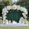 30 ft x 10 ft Wrinkle Free Hunter Green Backdrop Curtain for Parties, Polyester Dark Green Photo Backdrop Drapes 6 Panels 5x10ft for Baby Shower Wedding Birthday Party Photography Curtains view 4