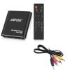 HDMI Media Player with One More AV Cable, Black Mini 1080p Full-HD Ultra HDMI Digital Media Player for -MKV/RM- HDD USB Drives and SD Cards