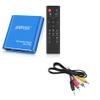 HDMI Media Player with One More AV Cable, Blue Mini 1080p Full-HD Ultra HDMI MP4 Player for -MKV/RM/ MP4 / AVI etc- HDD USB Flash Drive/HDD and SD Card view 1