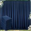 30 ft x 10 ft Wrinkle Free Navy Blue Backdrop Curtain for Parties,Polyester Photo Backdrop Drapes, Thick Background 6 Panels 5ft x 10ft for Baby Shower Wedding Birthday Party Backdrop Stand view 1