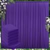 30 ft x 10 ft Wrinkle Free Purple Backdrop Curtain for Parties, 5ft x 10ft 6 Panels Polyester Purple Photo Backdrop Drapes for Wedding Birthday Party Baby Shower view 1