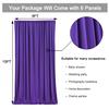 30 ft x 10 ft Wrinkle Free Purple Backdrop Curtain for Parties, 5ft x 10ft 6 Panels Polyester Purple Photo Backdrop Drapes for Wedding Birthday Party Baby Shower view 4