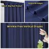 20 ft x 10 ft Wrinkle Free Navy Blue Backdrop Curtain for Parties,Polyester Photo Backdrop Drapes, Thick Background 4 Panels 5ft x 10ft for Baby Shower Wedding Birthday Party Backdrop Stand view 3