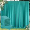 10 ft x 30 ft Wrinkle Free Turquoise Backdrop Curtain for Parties, Thick Polyester Teal Photo Backdrop Drapes,6 Panels 5ft x 10ft for Baby Shower Wedding Engagement Birthday Mermaid Party view 1