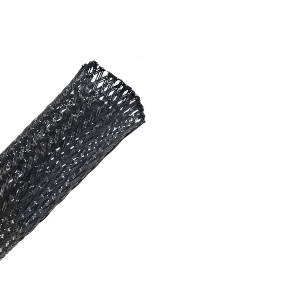 MOZTO 1pcs Black Insulated Braid Sleeving, for Home Garden 1/2/4/6/8/10/12/16/18/20/25/35/50mm Tight Wire Cable Gland Protection Cable Sleeve (Color : 20mm, Size : 5meter)