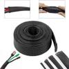 MOZTO 1pcs Black Insulated Braid Sleeving, for Home Garden 1/2/4/6/8/10/12/16/18/20/25/35/50mm Tight Wire Cable Gland Protection Cable Sleeve (Color : 20mm, Size : 5meter) view 4