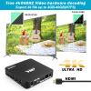 4K@60hz MP4 Media Player with ONE AV Cable Support 8TB HDD/ 256G USB Drive/SD Card with HDMI/AV Out for HDTV/PPT MKV AVI MP4 H.265-Support Advertising Subtitles/Timing, Networkable, Mouse&Keyboard view 3