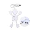 Mobestech Dispenser USB Hubs 4 PDA for Ports Mini Phone Multiple Splitter Expansion Data White USB Hub Portable Shape Creative People Home USB Hubs view 1