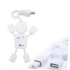 Mobestech Dispenser USB Hubs 4 PDA for Ports Mini Phone Multiple Splitter Expansion Data White USB Hub Portable Shape Creative People Home USB Hubs view 3