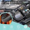 AGPTEK Cable Sleeve Cover, 10ft - 1.5 inch Desk Cord Organizer Cable Hider, Home Office Wire Management Computer TV Wire Loom Tubing, Pet Proof Cord Protector, from Cat Dog Chewing, Black view 3