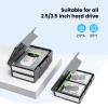 ORICO 5-Pack Hard Drive Carrying Case Protective Box for 3.5/2.5 Inch SSD HDD Portable with Anti-Static,Shockproof and Dust Proof Travel Storage Bag-PHP25-5S view 2