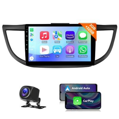EWLSAC Android 13.0 Double Din Car Stereo for Honda CRV 2012-2016 10 Inch HD Touch Screen Car Audio Receiver with GPS Navigation Bluetooth Head Unit Supports Backup Camera, 2G+32G