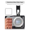 Andoer Camera Cage + Top Handle Kit Aluminum Alloy Video Cage with Cold Shoe Mount Replacement 1/4" and 3/8" Threads for Sony ZV-E10 Camera view 3