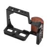 Andoer Camera Cage, Aluminum Alloy Video Cage with Cold Shoe Mount, Replacement 1/4" and 3/8" Threads for Sony ZV-E10 Camera view 2