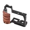 Andoer Camera Cage, Aluminum Alloy Video Cage with Cold Shoe Mount, Replacement 1/4" and 3/8" Threads for Sony ZV-E10 Camera view 4