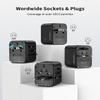 MOMAX Universal Travel Adapter, PD 35W Fast International Power Adapter, 3 USB C & 2 USB A, Worldwide Travel Plug Adapter, International Power Adapter for Europe, USA, Japan, Australia (Type C/A/G/I) view 2