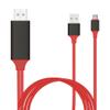 2in1 USB Type C/Micro USB to HDMI Cable,Heavy Duty Type C to HDMI Male Adapter Charge Cable 6ft Compatible with Samsung Galaxy S20 Ultra SM-G988U Smartphone view 1