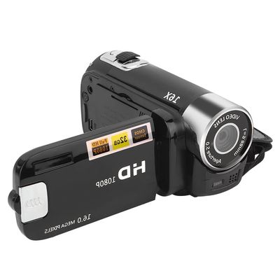 Digital Camcorder, USB Power Supply DH-90 High Definition Camcorder US Plug 110-240V 16X Digital Zoom for Travel