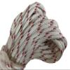 Yacht Braid Premium Polyester Rope 7/16 inch, White with Red Tracers and Blue Fleck (50 feet) view 2