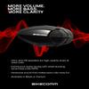 BIKECOMM BK-S2 Motorcycle Bluetooth Headset Intercom 1200M Range Wireless Speakers - Helmet Communication System, IP67, Carbon, Twin Pack view 3