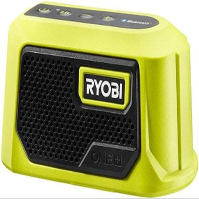 RYOBI One PAD02B ONE+ 18V Cordless Compact Bluetooth Speaker (Tool Only) (Renewed)