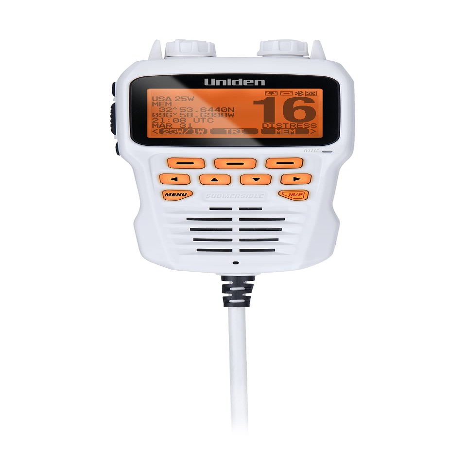 Uniden UMRMIC Remote Microphone for UM725 Series Marine VHF Radios - White