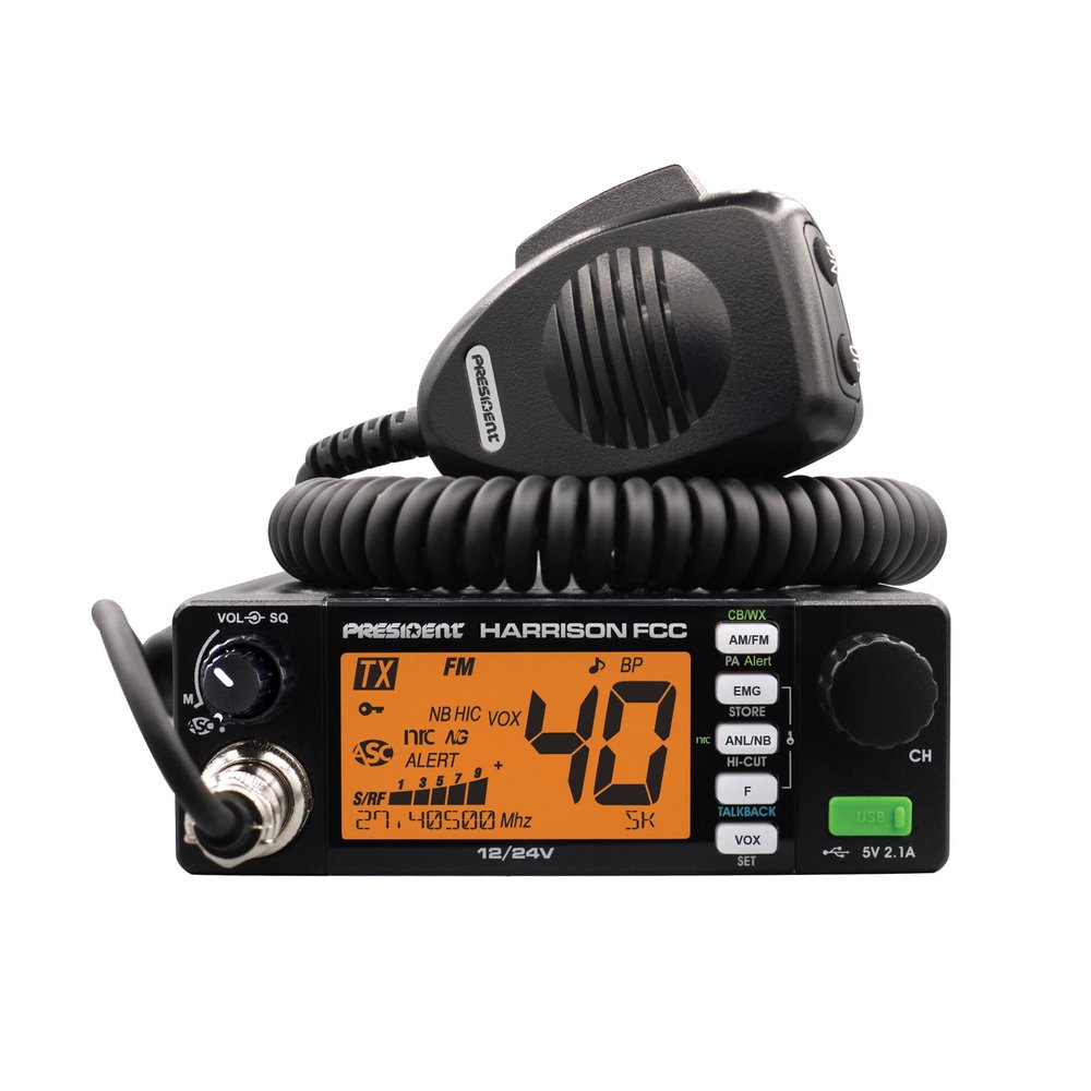 President Harrison FCC AM/FM Mobile CB Radio with CTCSS/DCS