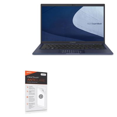 BoxWave Screen Protector Compatible with ASUS ExpertBook B1 (B1400) - ClearTouch Anti-Glare (2-Pack), Anti-Fingerprint Matte Film Skin