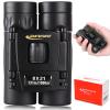 JDMYCYCQXF 8X21 Small Pocket Binoculars for Adults Kids,Mini Compact Foldable Binoculars for Bird Watching Opera Concert Theater Hiking Travel Camping Cruise Ship Essentials view 1
