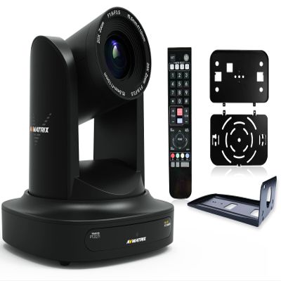 AVMATRIX PTZ Camera with 20x Optical Zoom, Full HD POE Streaming Camera 3G-SDI HDMI 1080P 60Fps Output with RS232 RS485 IP Live Streaming for YouTube Skype Church Conference Meeting Room