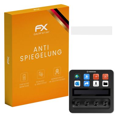 atFoliX Screen Protector compatible with Elgato Stream Deck Plus Screen Protection Film, anti-reflective and shock-absorbing FX Protector Film (3X)