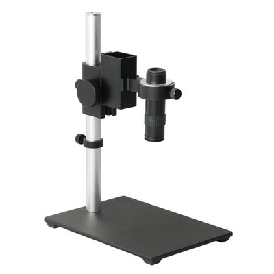 JUIYU Microscope Accessories Kit 48MP 4K HDMI USB Digital Video Monocular Microscope Camera Continus Zoom 100X 130X C-Mount Repair Tools Microscope Slides (Color : 1-130X Lens Stand)